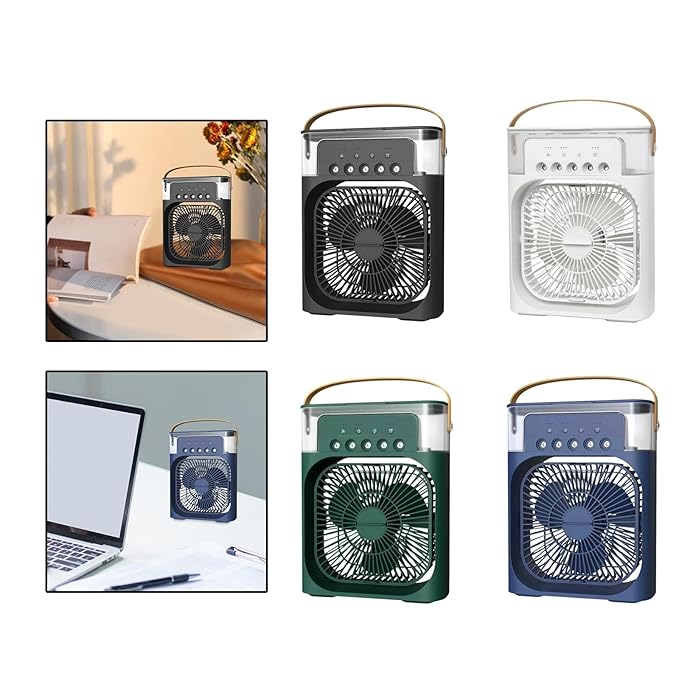 Portable Air Conditioner Quiet Small Desk Air Fan for Travel Outdoor Work